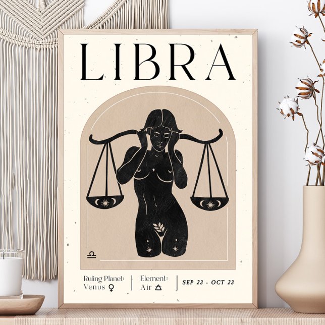 Libra Feminine Zodiac Poster (Von Creator hochgeladen)