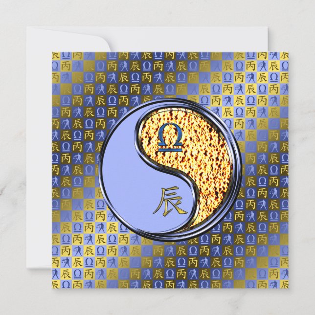 Libra & Fire Dragon Karte (Vorderseite)