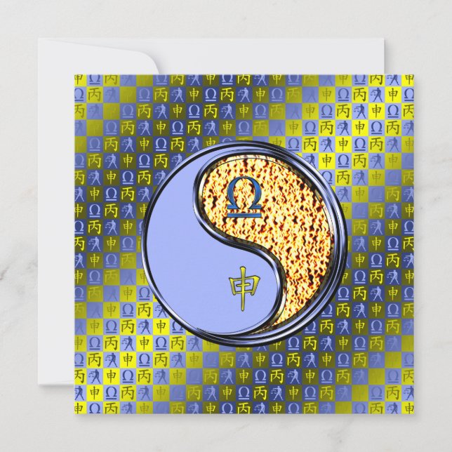 Libra & Fire Monkey Karte (Vorderseite)