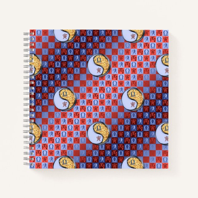 Libra & Fire Tiger Notizbuch (Vorderseite)