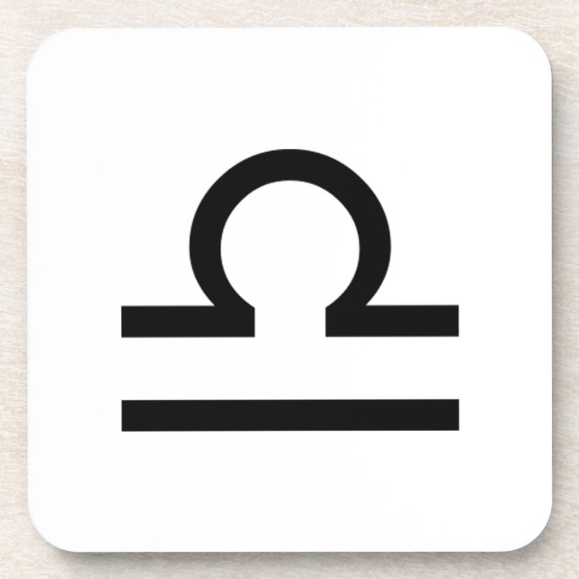 Libra Getränkeuntersetzer (Vorderseite)