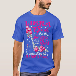 Libra Girl Like a Boss in Control diamond shoes Fu T-Shirt