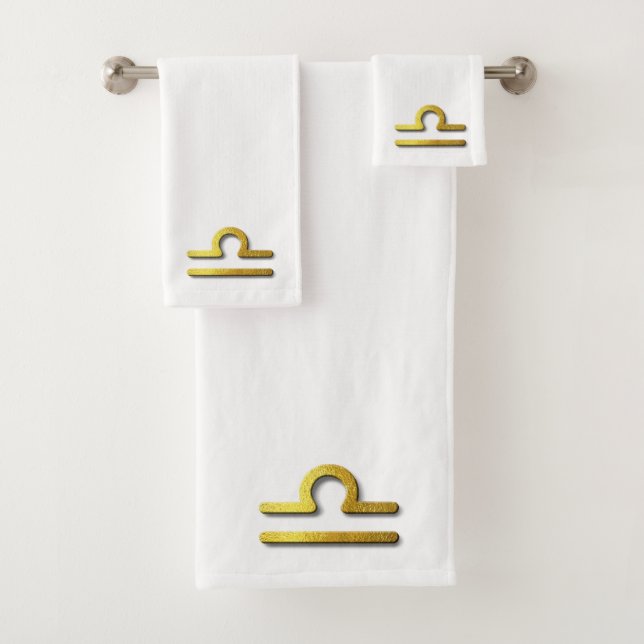 Libra-Gold im Schnee Badhandtuch Set (Insitu)