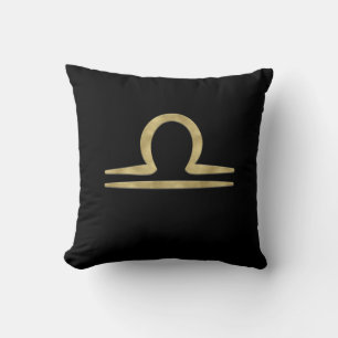 LIBRA Gold September Oktober Geburtstags-Horoscope Kissen