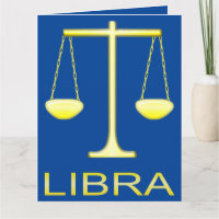 Libra Golden Scales Sign Custom Geburtstag