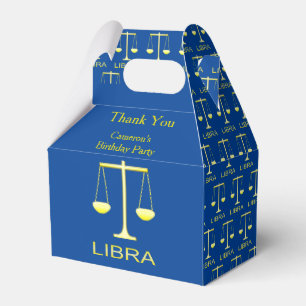 Libra Golden Scales Sign Custom Geschenkschachtel