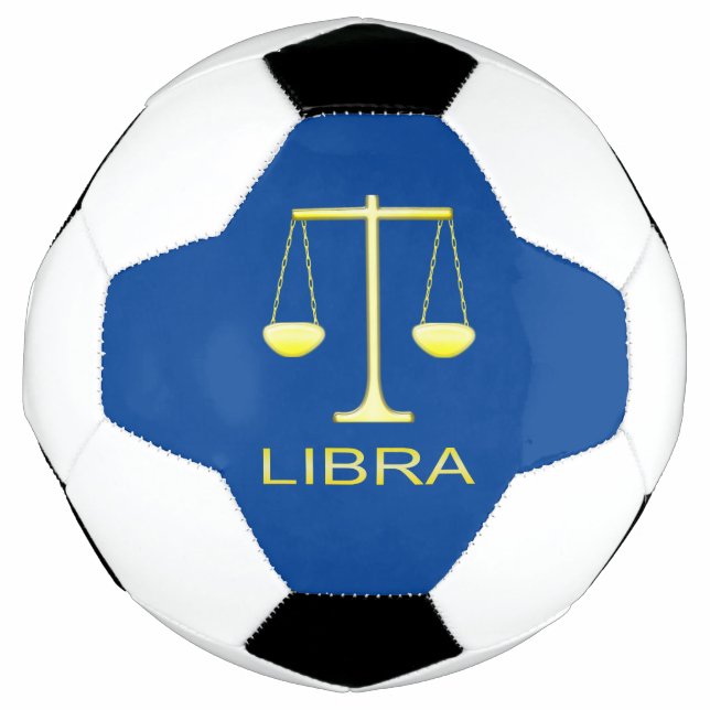 Libra Golden Scales Sign Fußball (Vorderseite)