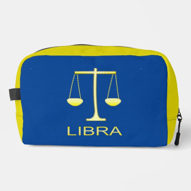 Libra Golden Scales Sign Waschbeutel (Vorderseite)