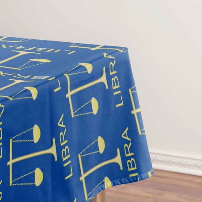 Libra Golden Scales Star Signa Gemustert Tischdecke (Beispiel)