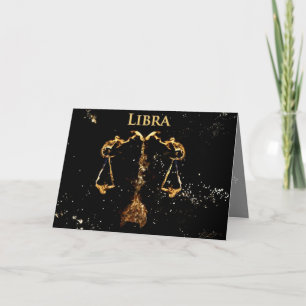 Libra - Grußkarte Karte