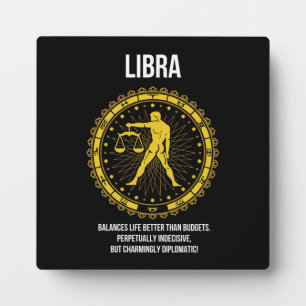 Libra - Horoskop, Funny Zodiac Sign Spaß Fotoplatte