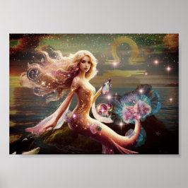 Libra Horoskop Mythische Kreaturen Poster