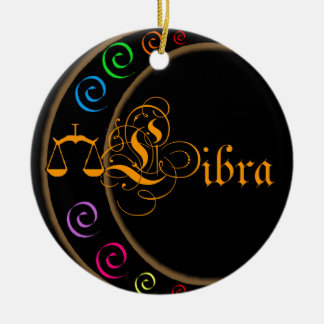 Libra Keramik Ornament