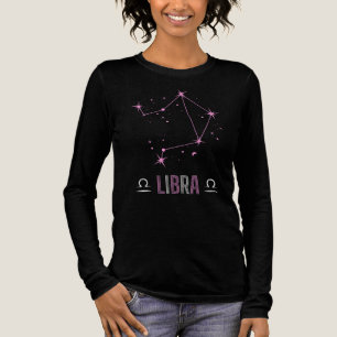 Libra-Konstellation in Rosa Tri-Blend Shirt