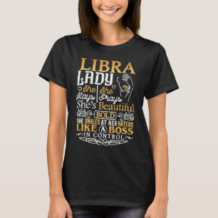 Libra Lady Astrologie Zodiac Sign Libra Girl T-Shirt