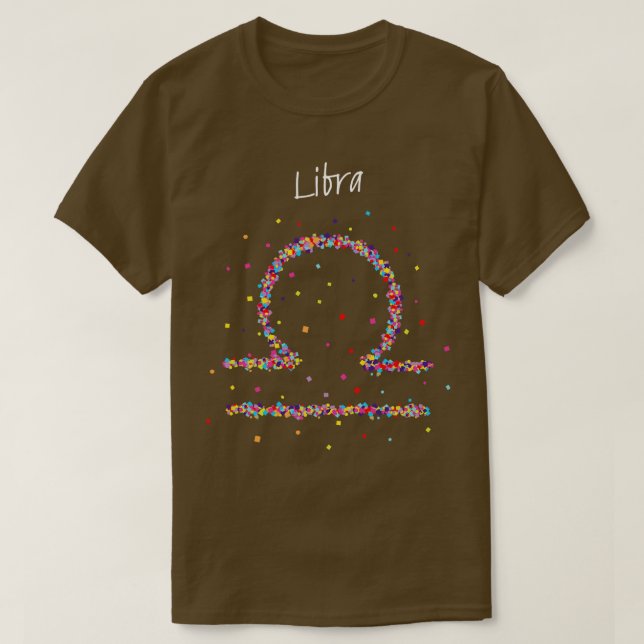 Libra Libra Zodiac Astrologie T-Shirt (Design vorne)
