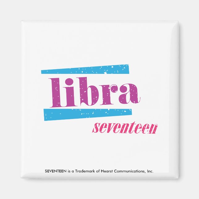 Libra Lila Magnet (Vorne)