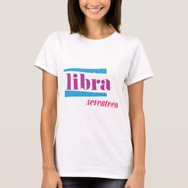 Libra Lila T-Shirt (Vorderseite)