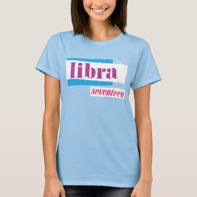 Libra Lila T-Shirt (Vorderseite)