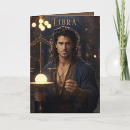 Libra Male Geburtstagskarte Feiertagskarte