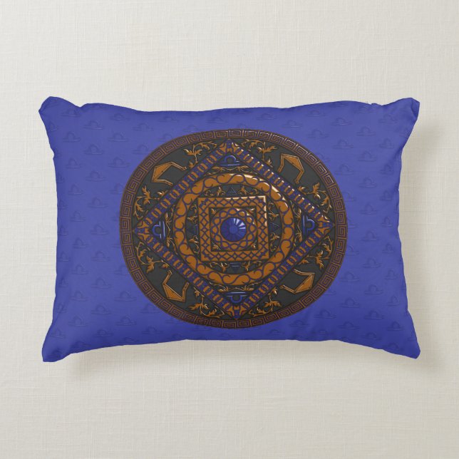 Libra Mandala Accent Pillow Zierkissen (Vorderseite)