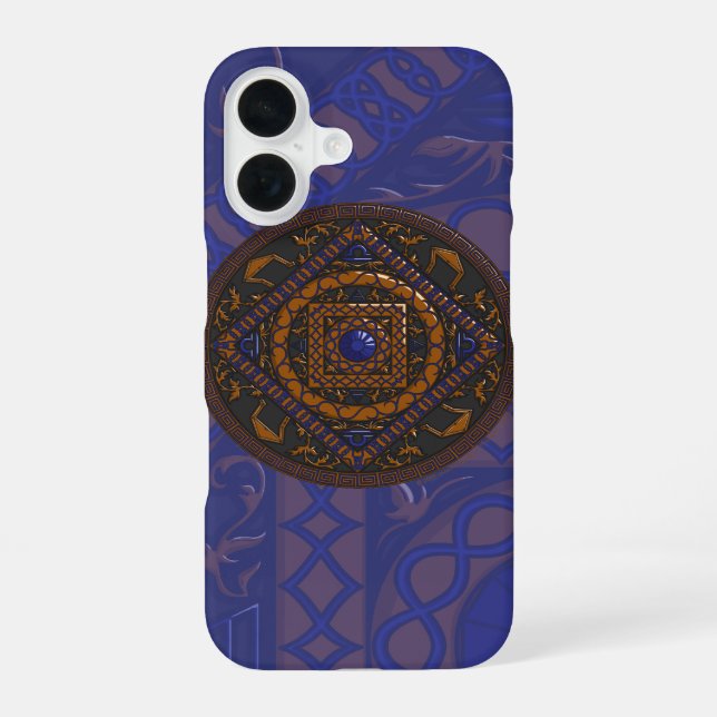 Libra Mandala Case-Mate Handyhülle iPhone 16 Hülle (Rückseite)