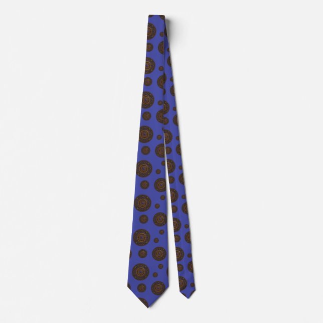 Libra Mandala Men's Neck Tie Krawatte (Vorderseite)