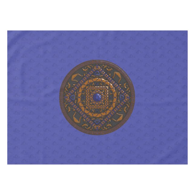 Libra Mandala Tablecloth Tischdecke (Vorderseite (Horizontal))