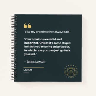 Libra-Notebook Notizbuch