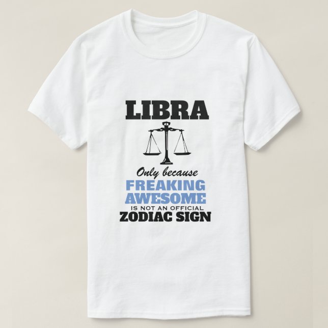 Libra nur, weil Phantastischer T - Shirt erstickt  (Design vorne)
