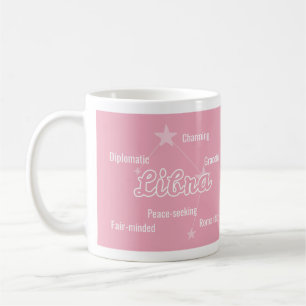 Libra Pastel Watercolor Astrologie Zodiac Signatur Kaffeetasse