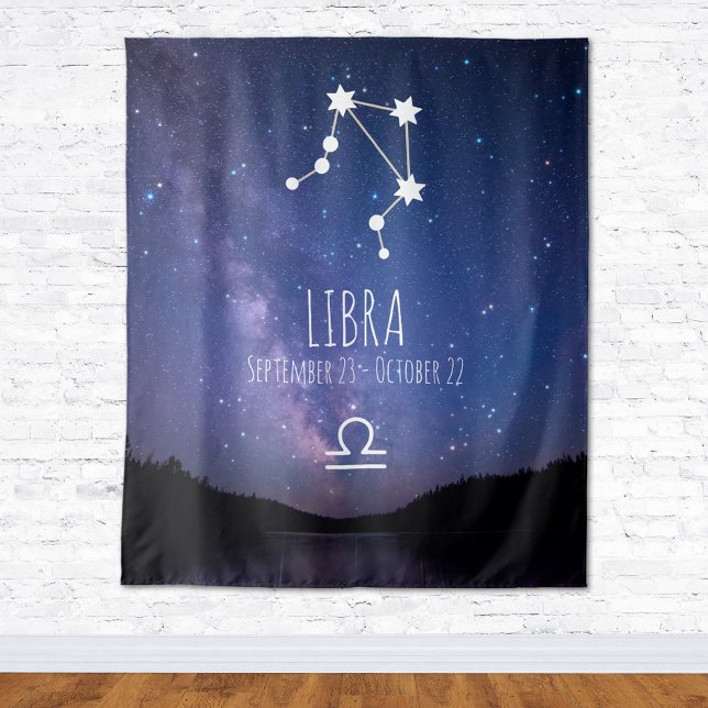 Libra | Personalisierte Astrologie Wandteppich (Von Creator hochgeladen)