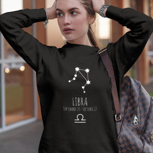 Libra   Personalisierte Sternbilder Sweatshirt