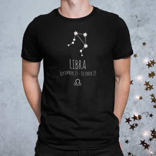 Libra   Personalisierter T - Shirt der Sternbilder