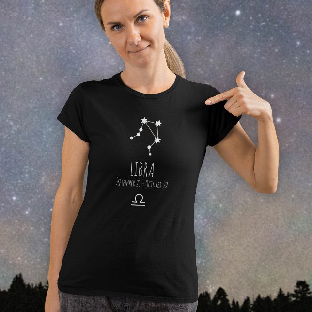 Libra | Personalisierter T - Shirt der Sternbilder (Von Creator hochgeladen)