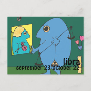 Libra Postkarte