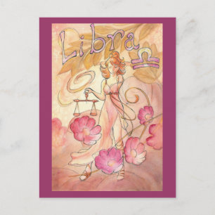 Libra Postkarte