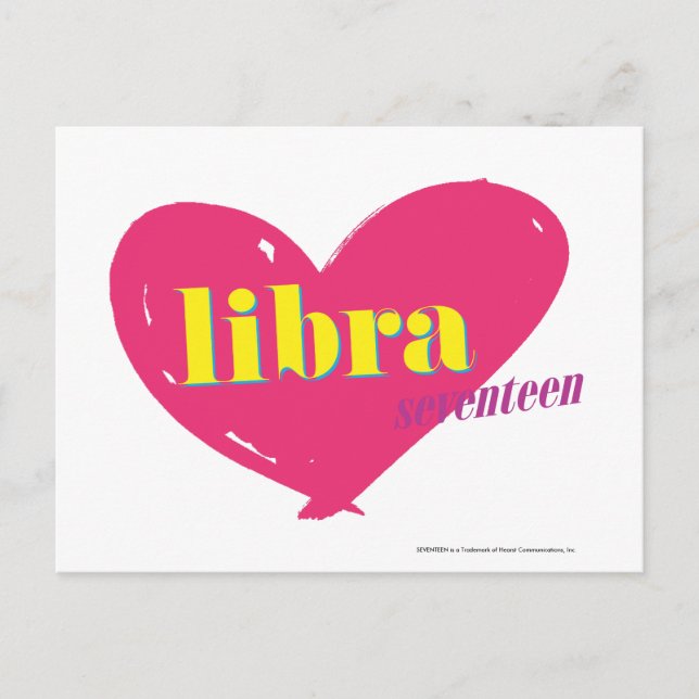 Libra Postkarte (Vorderseite)