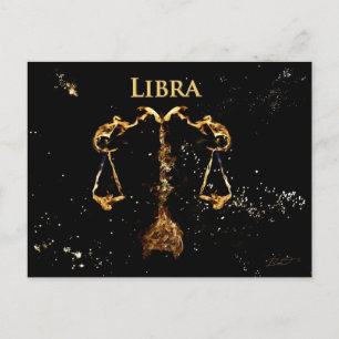 Libra - Postkarte