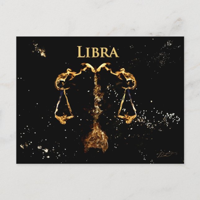 Libra - Postkarte (Vorderseite)