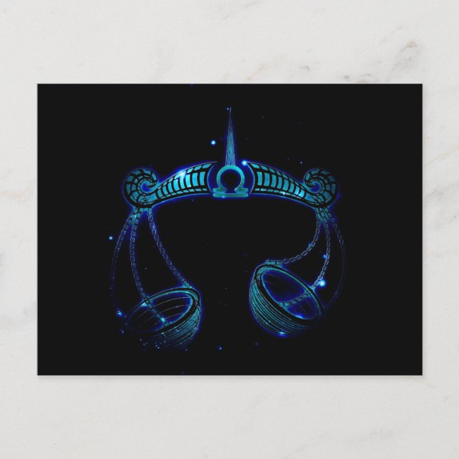 Libra Postkarte (Vorderseite)