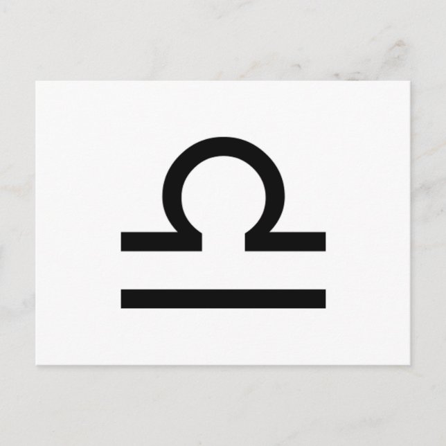 Libra Postkarte (Vorderseite)