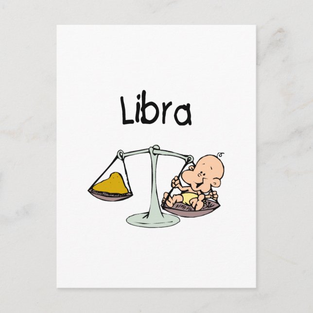 Libra Postkarte (Vorderseite)