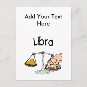 Libra Postkarte