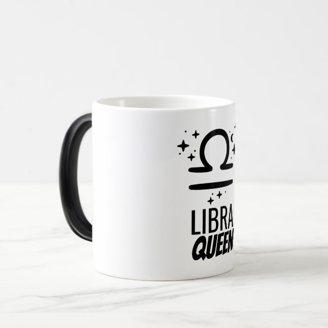 Libra Queen Morphing Tasse (Vorderseite Links)