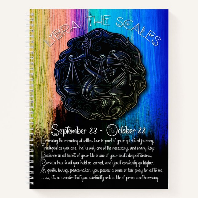 Libra Recipe Journal Notizbuch (Vorderseite)