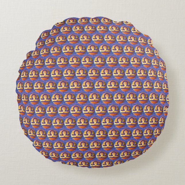 Libra Rundes Kissen (Vorderseite)