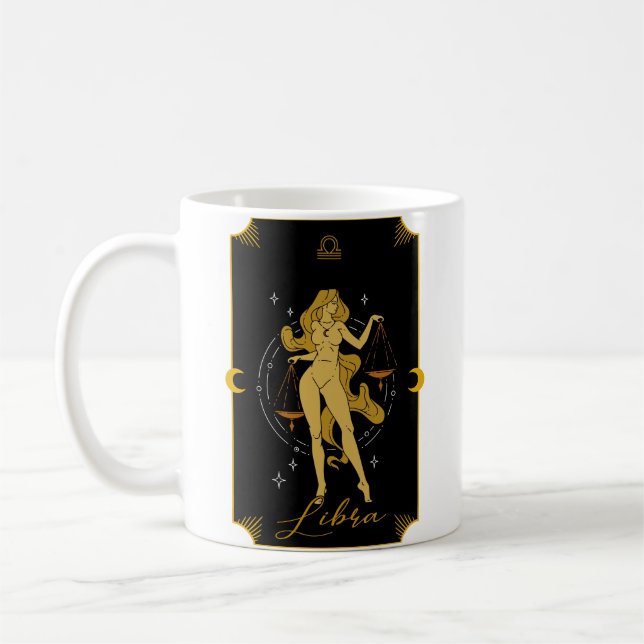 Libra Saucy signiert astrologische Tasse (Links)