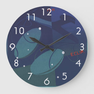 Libra Scale Constellation Vintag Zodiac Astrologie Große Wanduhr