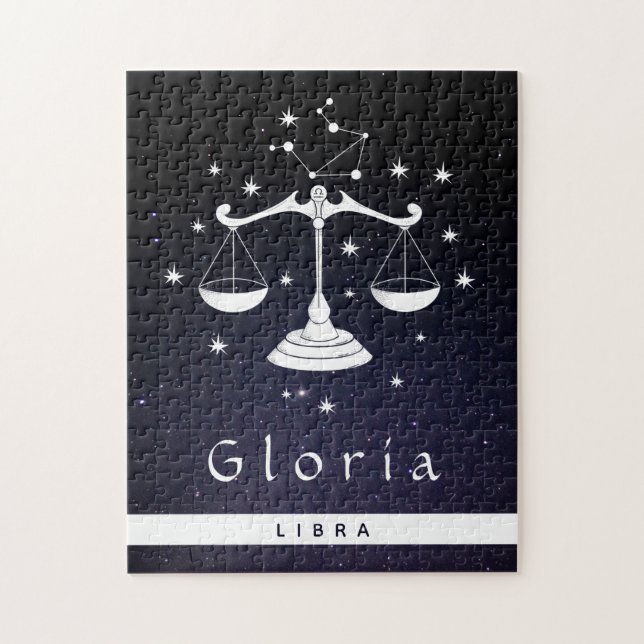 Libra Scales Zodiac Sign Celestimic Sky Name Puzzle (Vertikal)